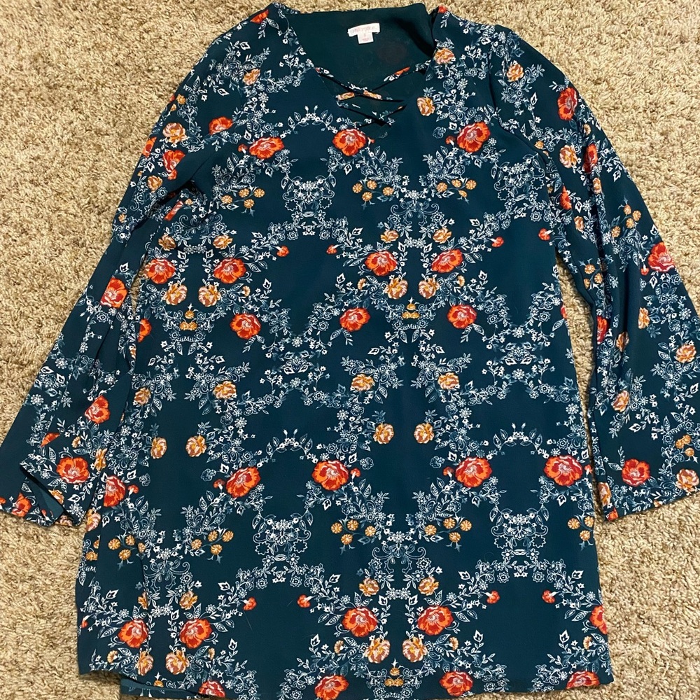 Long sleeve floral dress by Xhilaration